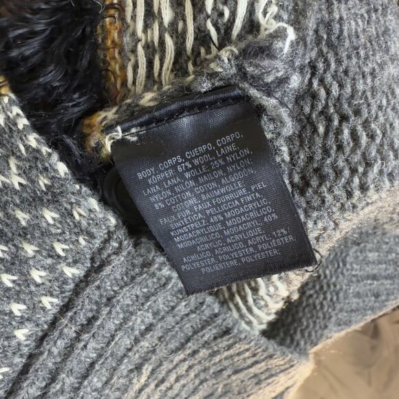 Sleeping on Snow sz. Medium dark gray lagenlook boho sweater office casual #4404 - Picture 8 of 11